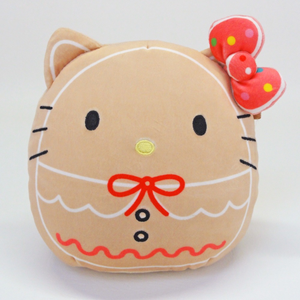 Squishmallows Hello Kitty Gingerbread Christmas Plush 8 Inch Kellytoy Sanrio